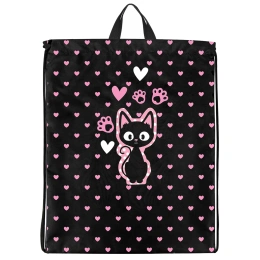 Мешок для обуви BRAUBERG KIDS, с петлей, 42х34 см, "Amazed cat", 271629