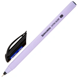 Ручка шариковая масляная BRAUBERG "Extra Glide Softy EL", СИНЯЯ, корпус ассорти, игольчатый наконечник 0,7 мм, линия письма 0,5 мм, 144262