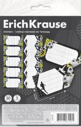 ErichKrause дәптеріне арналған жапсырмалар спорт ДНҚ, 3 л., еуропалық суспензия пакетінде