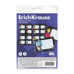 ErichKrause дәптерінің жапсырмалары Үшінші планетаның құпиясы, 4 парақ, Еуро суспензия пакетінде