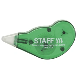 STAFF EVERYDAY түзету таспасы, 5мм х 3м, жасыл корпус, артқа айналдыру механизмі, блистер, 226810