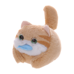 Игрушка пищалка мягкая заводная "Кот с рыбой", 7,5 см, ассорти 2 цвета, WOOZOO (ВУЗУ), 666194