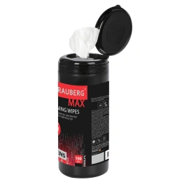 Brauberg MAX барлық типтегі және оптикалық экран майлықтары тығыз, түтік 100 дана, дымқыл, 513284