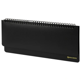 Brauberg "select", балакрон, 60 л., Қара, 123797 күні көрсетілмеген (305х140 мм) үстел үсті планингі