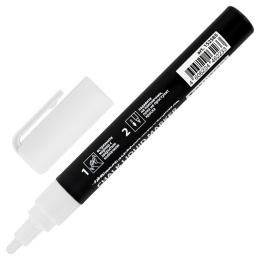 Маркер меловой CHALK LIQUID MARKER, БЕЛЫЙ, 3 мм, стираемый, BRAUBERG "CHALK", 152585