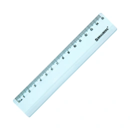 Линейка пластиковая 15 см BRAUBERG "PASTEL", тонированная, ассорти, 117012