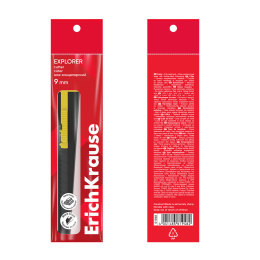 Нож канцелярский ErichKrause, с черным лезвием, 9 мм, ассорти (в пакете по 1 шт.)