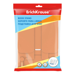 Подставка для книг пластиковая ErichKrause Непрозрачный неон, оранжевый