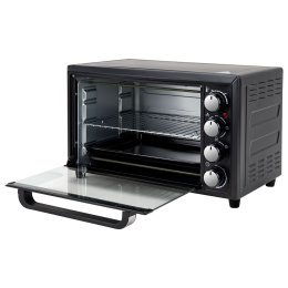 Мини-печь электрическая SONNEN EO-HL33, 1800 Вт, 33 л, 3 режима нагрева, таймер, механическое управление, черная, 458305