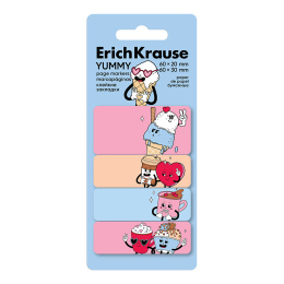 Жабысқақ бетбелгілер қағаз ErichKrause біріктіру, 60x20mm, 60x30mm, 80 Парақ