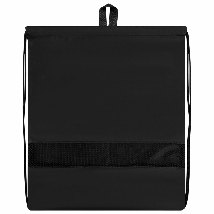 Мешок для обуви BRAUBERG БОЛЬШОЙ, с ручкой, карман на молнии, сетка, 49х41 см, "Black and White", 273452