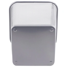 17 квадрат қағаз себеті, BRAUBERG "Germanium", металл, күміс, 237976