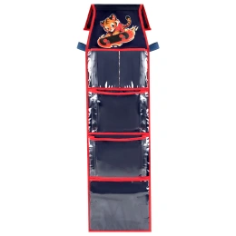 Brauberg KIDS балабақшасына арналған шкафқа ұйымдастырушы қалта, Velcro бекіту, стикерлер-кеңестер, 24х88 см, "Tiger", 273285