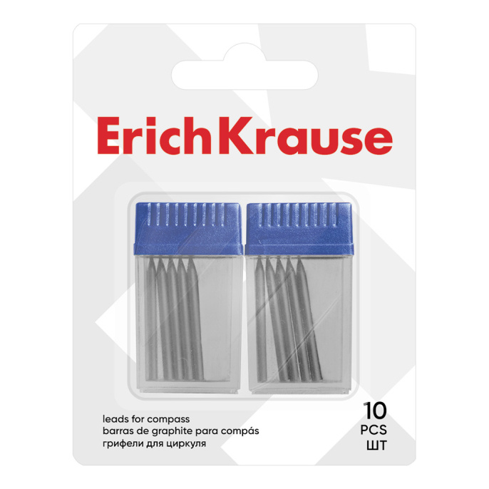 Набор грифелей для циркулей ErichKrause 2.0 мм, ТМ (в коробке по 12 шт)