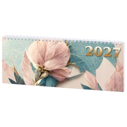 Планинг күні 2027 285х112 мм, STAFF, тарақ, картон мұқабасы, 64 Парақ, "нәзіктік", 118707