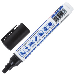 Маркер-лак бояуы (paint marker) 6 мм, қара, НИТРО негізі, BRAUBERG Professional PLUS EXTRA, 151451