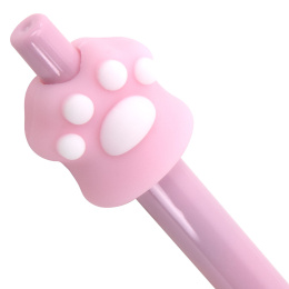 Ручка с топпером шариковая автоматическая FUNSTER (ФАНСТЕР) "CAT PAW", СИНЯЯ, ассорти, пишущий узел 0,7 мм, линия письма 0,35 мм, 144376