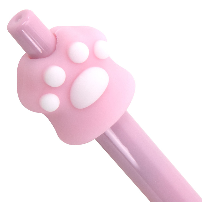 Ручка с топпером шариковая автоматическая FUNSTER (ФАНСТЕР) "CAT PAW", СИНЯЯ, ассорти, пишущий узел 0,7 мм, линия письма 0,35 мм, 144376
