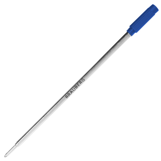 BRAUBERG шарикті штангасы, металл, 116 мм, cross түрі, 1 мм түйін, суспензия пакеті, көк, 170201