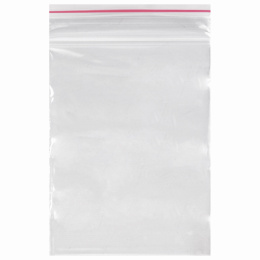 Пакеты с замком ZIP LOCK "зиплок", комплект 100 шт., 60х80 мм, ПВД, толщина 35 микрон, BRAUBERG, 606207