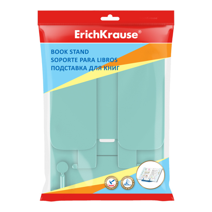 Подставка для книг пластиковая ErichKrause Пастель, мятный