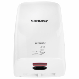 Сушилка ВЫСОКОСКОРОСТНАЯ для рук SONNEN HD-FL-2009, 1200 Вт, пластиковый корпус, белая, 607959