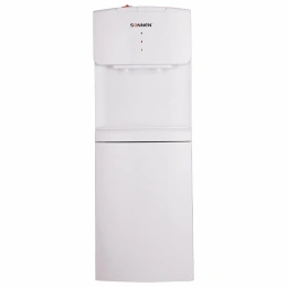 Кулер водораздатчик БЕЗ НАГРЕВА И ОХЛАЖДЕНИЯ, SONNEN FS-02N, напольный, 2 крана, белый, 454995