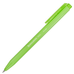 Ручка шариковая автоматическая BRAUBERG "TRIOS BRIGHT COLOR", корпус ассорти, СИНЯЯ, пишущий узел 0,5 мм, линия письма 0,3 мм, 144497