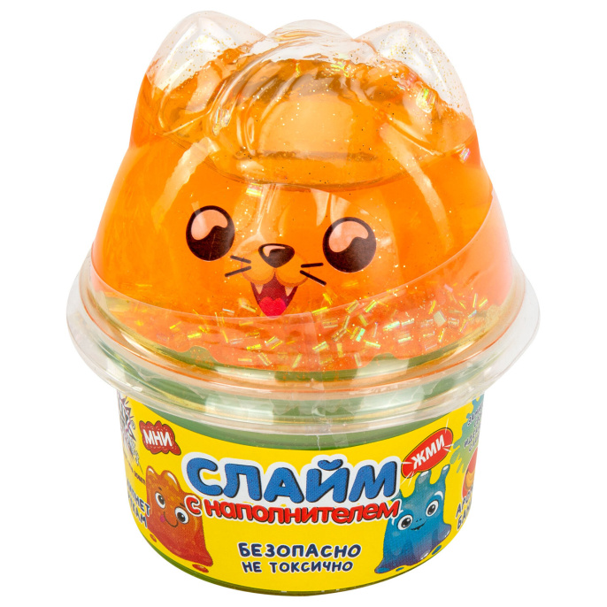 Слайм с наполнителем, 200 г, ассорти 5 видов, JOLLY JOT (ДЖОЛЛИ ДЖОТ), 665948
