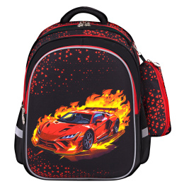 Brauberg kids mind рюкзактары, 2 бөлім, "Fiery Road", 40х28х18 см, 273177
