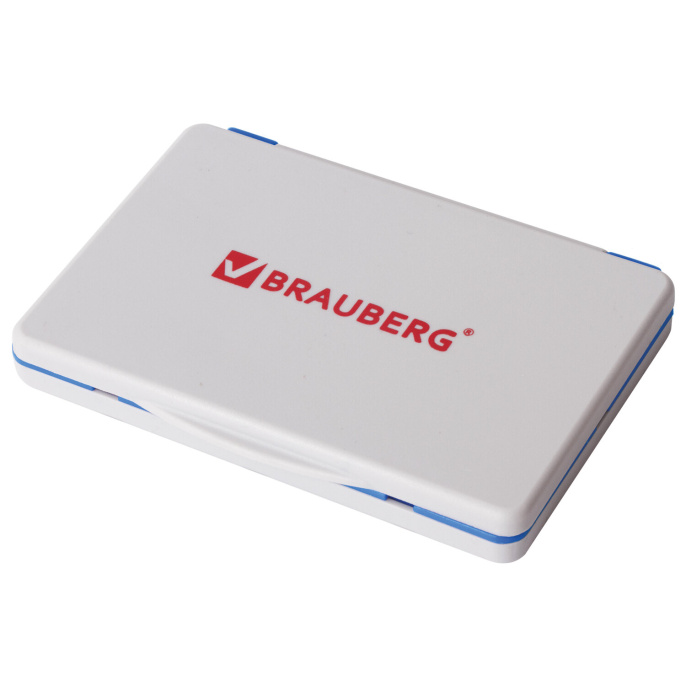 BRAUBERG маркалы жастық, 100х80 мм (жұмыс беті 90х50 мм), көк бояу, 236867