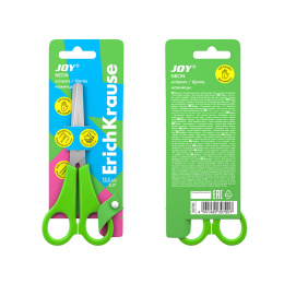 Ножницы для левшей ErichKrause JOY® Неон, 13.5см, ассорти (в блистере по 1 шт.)