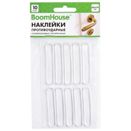 Противоударные силиконовые наклейки 63х10 мм КОМПЛЕКТ 10 шт., BoomHouse, 701836