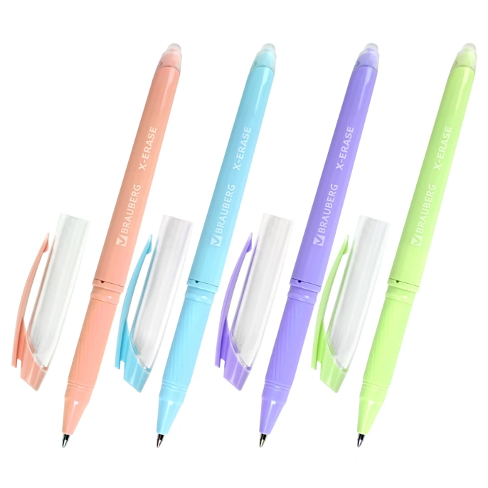 Brauberg x-ERASE pastel тұмауымен жуылатын гель тұтқасы, көк, түйін 0,7 мм, сызық 0,35 мм, 143953