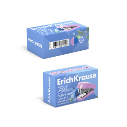 Мини-степлер №24/6, 26/6 ErichKrause Мини Классика Цветущая нежность до 15 листов, ассорти (в коробке по 1 шт.)