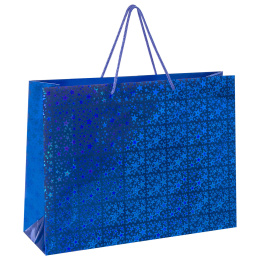Пакет подарочный 45x13x33 см (XL), НАБОР 3 шт., 3 дизайна, голография, ЗОЛОТАЯ СКАЗКА, 609736