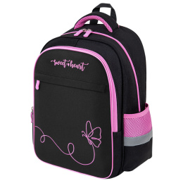 BRAUBERG FAVOUR рюкзактары, 2 бөлім, 3 қалта, "Soaring butterfly", кесте, 40х29х15 см, 274433