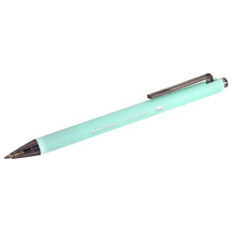 Ручка шариковая автоматическая BRAUBERG "VIVID PASTEL", корпус soft-touch, СИНЯЯ, пишущий узел 0,7 мм, линия письма 0,35 мм, 144404
