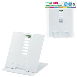 Подставка для книг и учебников BRAUBERG KIDS mini "White", регулируемый угол наклона, металлическая, 238973