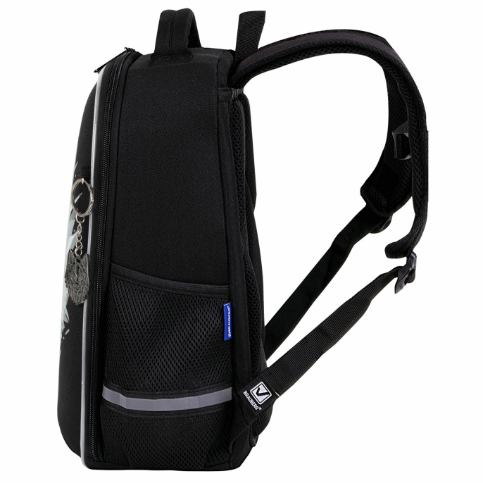 Ранец BRAUBERG LIGHT, 1 отделение, с брелком, Gray wolf, 36х26х13 см, 273111