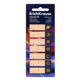 Клейкие закладки бумажные ErichKrause Созвездия, 45x12 мм, 140 листов