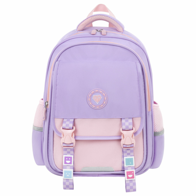 Рюкзак BRAUBERG SNAP, 2 отделения, 3 кармана, "Delicate lilac", 39х28х16 см, 272068