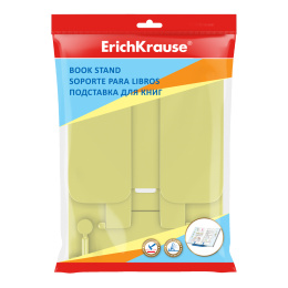 Подставка для книг пластиковая ErichKrause Непрозрачный неон, желтый
