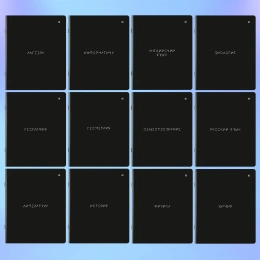 Тетради предметные, КОМПЛЕКТ 12 ПРЕДМЕТОВ, 48 л., матовая ламинация, BRAUBERG, "MINIMAL", 404831