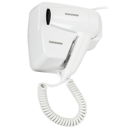 Sonnen HD-2101 Ultra PLUS қабырға шаш кептіргіші, 1300 Вт, 2 жылдамдық, ақ, 608481