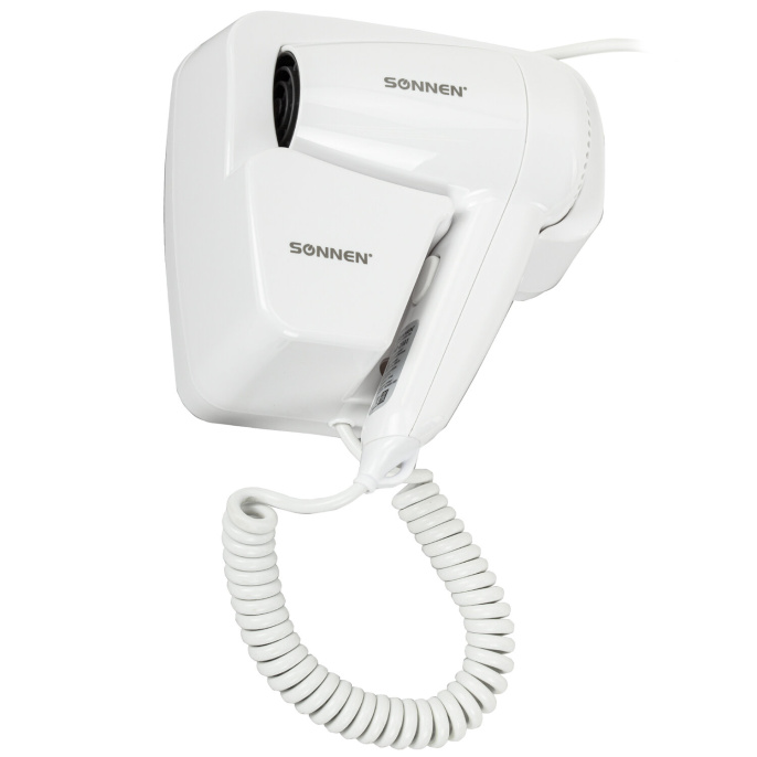 Sonnen HD-2101 Ultra PLUS қабырға шаш кептіргіші, 1300 Вт, 2 жылдамдық, ақ, 608481