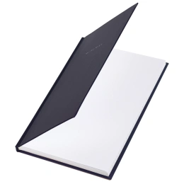 Блокнот А5 134х206 мм, 80 л., твёрдый, клетка, BRAUBERG "Minimal", черный, 116436