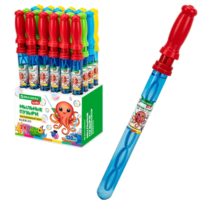 Сабын көпіршіктері 120 мл, "Сиқырлы қылыш", BRAUBERG KIDS, 665452