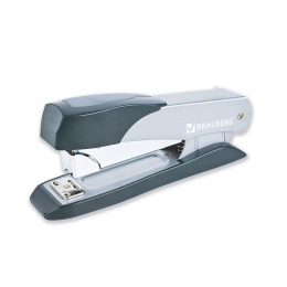 50 параққа дейін күшейтілген металл Степлер, №24/6-24/8 BRAUBERG "Office-Expert", күміс, 274239