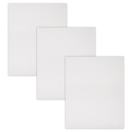 Холсты на подрамнике, набор 3 штуки, BRAUBERG ART BASIC, 40х50 см, 280 г/м2, хлопок, грунт, 192678